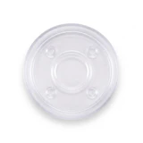 Plastic Tealight Cups (100 Count), empty, top-down view