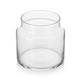 Libbey Storage Jar 22oz, empty, angled view
