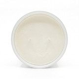 Solara 3-Wick Tumbler Matte White candle with soy wax, 2 wicks, top-down view