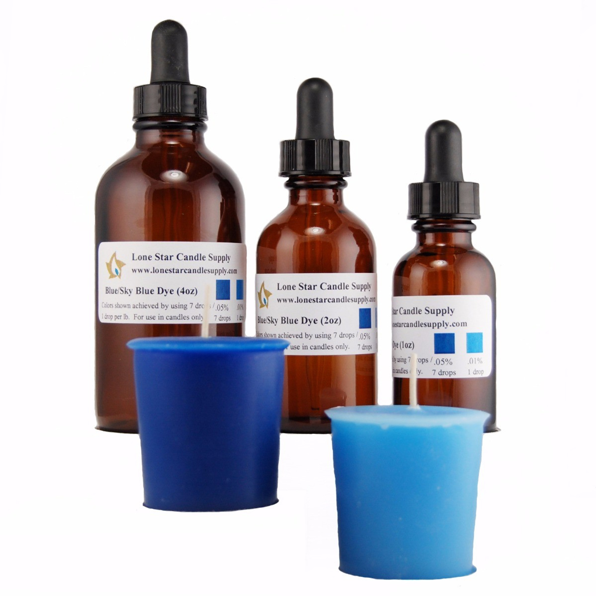 Blue/Sky Blue Liquid Dye Lone Star Candle Supply