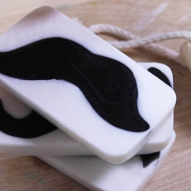 This is a detailed tutorial that walks you through the steps to make a moisturizing shaving soap.
