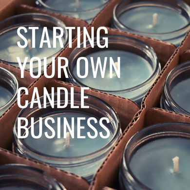 This article talks about how to get your candle making business started, along with a list of things you'll need to consider when creating your business plan.