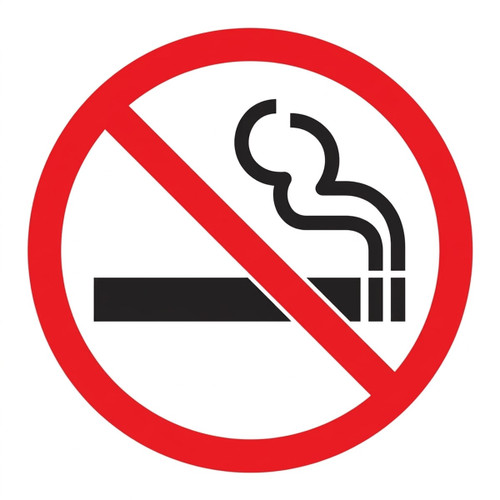 Red no-smoking sign crossing out a cigarette — scent inspiration for Odor Eliminator fragrance oil