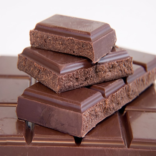 Stacked squares of milk chocolate on a bar — scent inspiration for Milk Chocolate fragrance oil