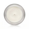 Straight Sided Round Jar 4oz candle with soy wax, single wick, top-down view