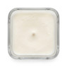 Libbey Cube 7.25oz candle with soy wax, single wick, top-down view