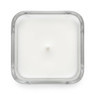 Libbey Cube 7.25oz candle with paraffin wax, single wick, top-down view