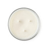 Libbey Cylinder Jar 15oz candle with soy wax, 3 wicks, top-down view