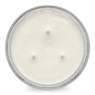 Libbey 3-Wick Hexagon Jar 18.2oz candle with soy wax, 3 wicks, top-down view