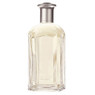Tall clear cologne bottle with silver cap, pale yellow liquid — scent inspiration for Tommy fragrance oil