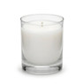 Libbey Tumbler HB Rocks 13.25oz candle with paraffin wax, single wick, angled view