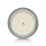 Straight Sided Round Jar 9oz candle with soy wax, single wick, top-down view