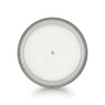 Straight Sided Round Jar 9oz candle with paraffin wax, single wick, top-down view