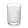 Libbey Tumbler Universal 8.25oz candle with paraffin wax, single wick, angled view