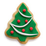 Green-iced Christmas tree cookie with red dots — scent inspiration for Christmas Cookie fragrance oil