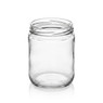 Salsa Jar 16oz, empty, angled view