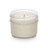 Smooth Sided Jelly Jar 4oz candle with soy wax, single wick, angled view