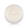 Plastic Tealight Cups (100 Count) candle with soy wax, single wick, top-down view