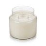 Libbey Storage Jar 22oz candle with soy wax, 3 wicks, angled view