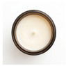 Amber Straight Sided Round Jar 9oz candle with soy wax, single wick, top-down view