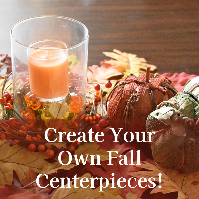 Step by step guide on how to create your own centerpieces using the candles you've created.