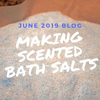 Detailed instructions on how to make scented bath salts using our skin safe fragrances.