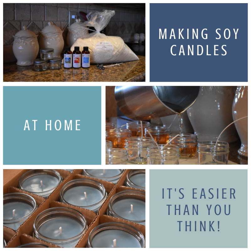 Step by step guide on how to make soy candles at home in your kitchen.