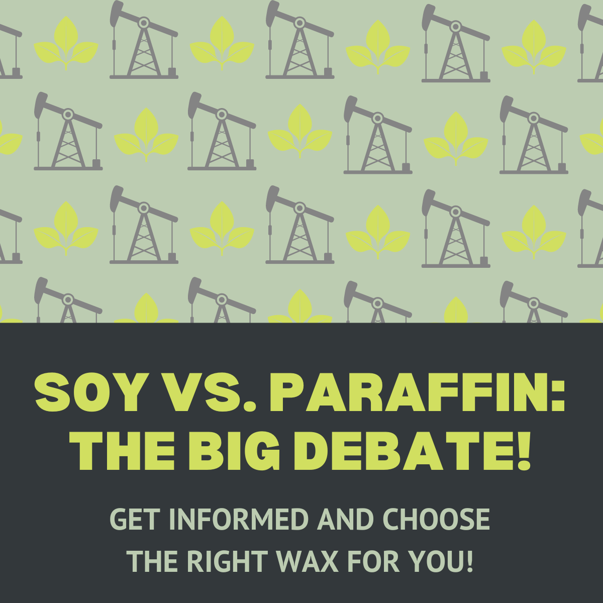 This article goes over the differences between soy and paraffin waxes in reference to candle making.