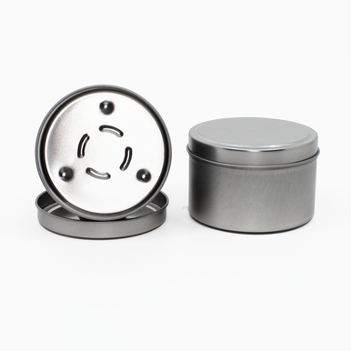 Silver Candle Tin 8oz - Lone Star Candle Supply