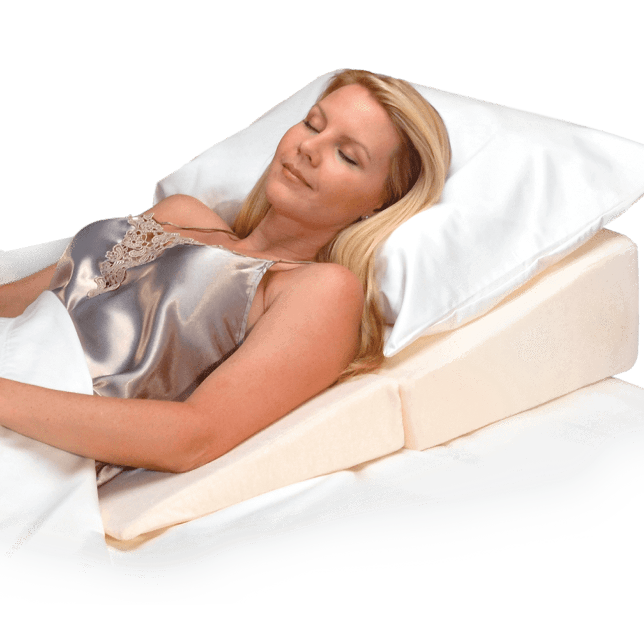 Leg Wedge Pillows for Sale - Dual Purpose Better Sleep Pillow