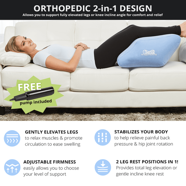 Contour 2in1 Inflatable Leg Rest Cushion
