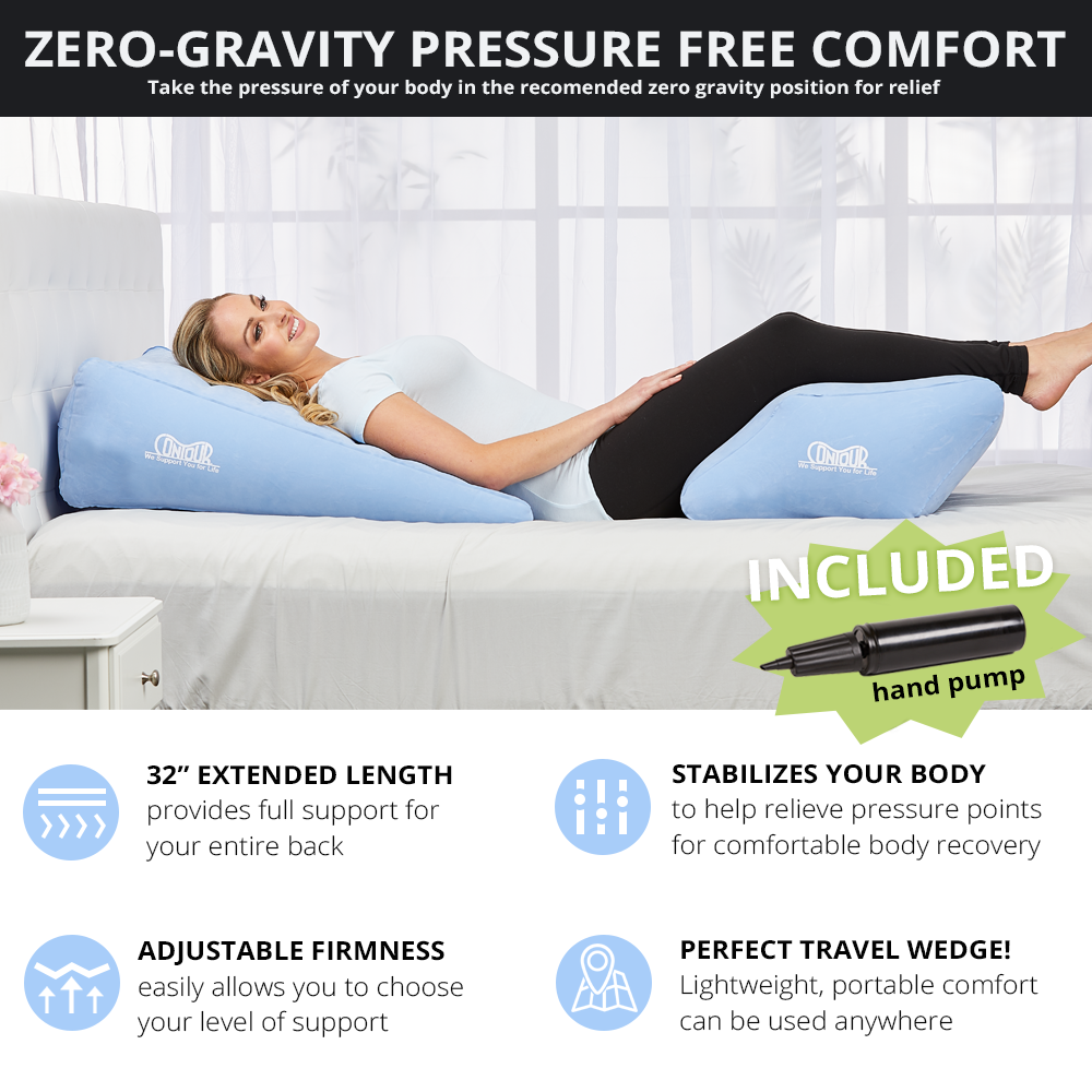 Elevated Leg Wedge Pillows, Foam & Inflatable