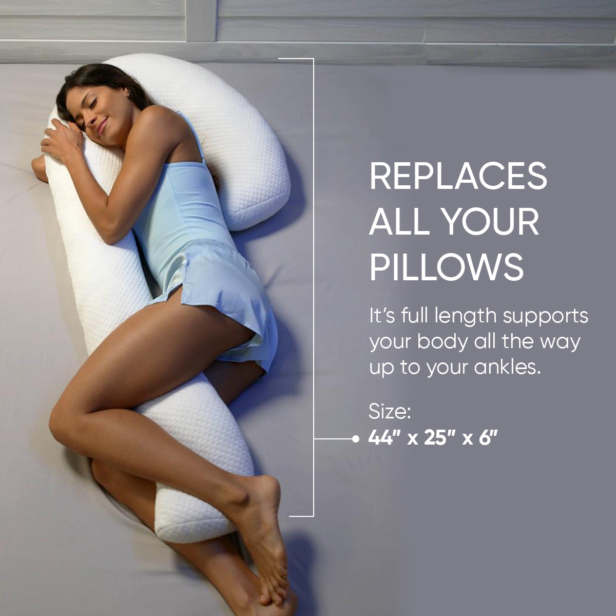 Contour Swan Body Pillow w/Pillowcase & Mesh Laundry Bag, Cool XL - As Seen  on TV : : Home