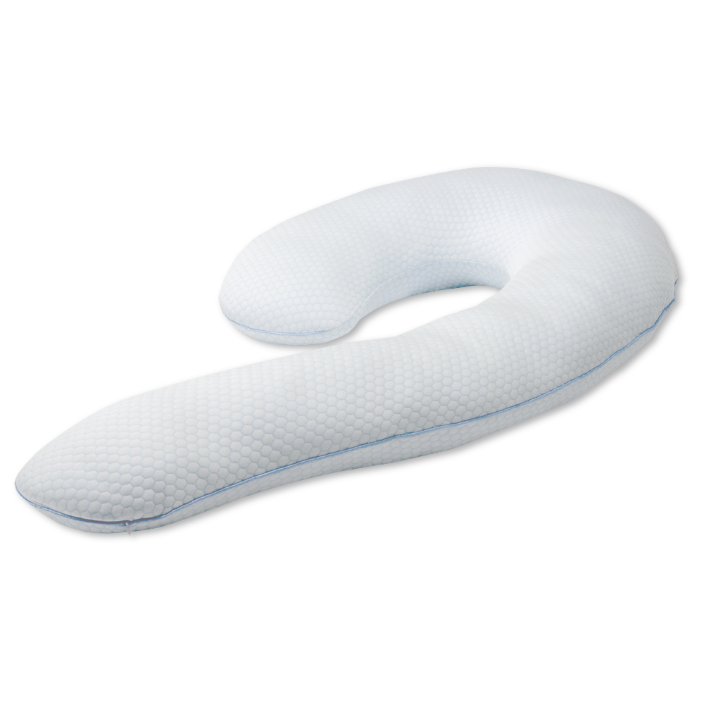 Contour SWAN Body Pillow, Includes Mesh Wash Bag