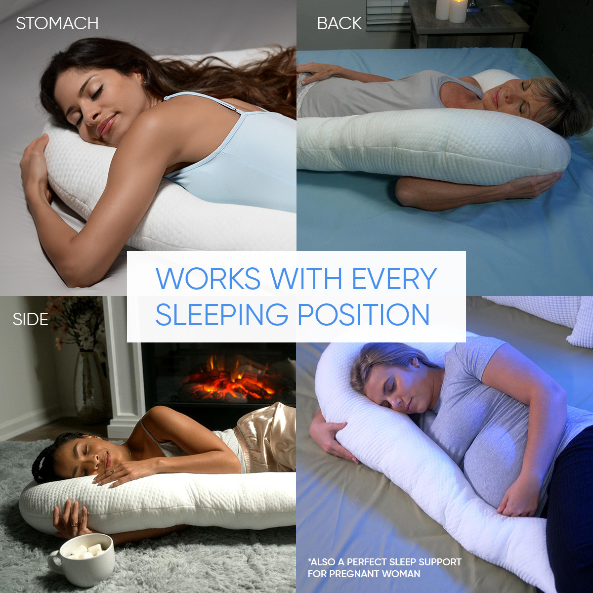 Baby Portable Bed Comfort Pillow Swan White Goose Cotton Thick Newborn –  UNDARRUM