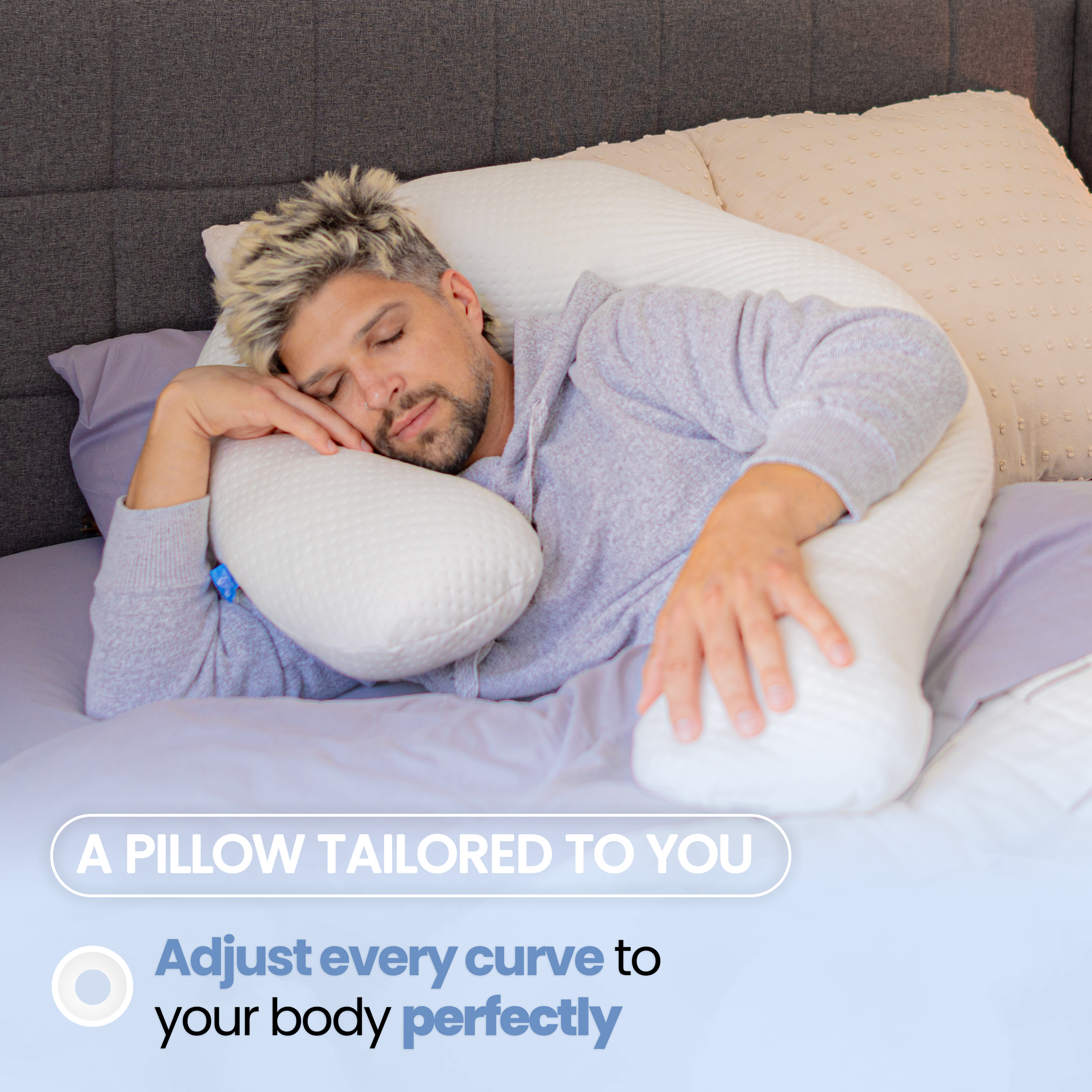 Contour Swan Body Support Pillow - Sleep Well All Night