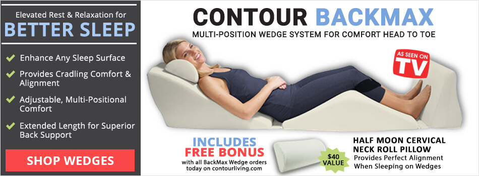 Contour Bed Wedge Best Selling BackMax Full Body Zero Gravity Pillow
