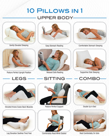 Use the King Flip Pillow in multiple positions