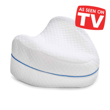 Knee Pillow for Side Sleepers - Memory Foam Wedge Contour-Leg