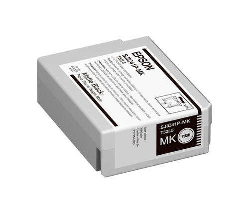 Epson SJIC41P(MK) ColorWorks CW-C4000 Black Matte Pigment Ink Cartridge  C13T52L520  C13T52L520