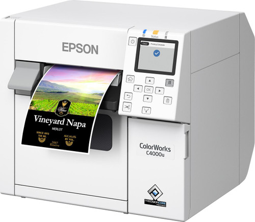 Epson ColorWorks CW-C4000 Matte 4-Inch Color Label Printer with Autocutter C31CK03A9981  C31CK03A9981