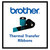 Brother TD4 4.33" x 984 ft (110mm x 300m) TDM238 Black Wax/Resin Ribbon with Take-Up Core / 2x2 Notch - 12 Rolls  LJ39310