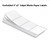 Fanfolded 3" x 2" Inkjet Matte Paper Labels 8000/Carton for C6500/C3500/C4000/C6000  MJ52063