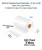Zebra 2.24" x 243 Feet (57mm x 74m) HL101 White Textile Resin Ribbon with Ink OUT  32109