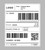 LabelJET Direct Thermal 4" x 6" White Shipping Labels 3" Core/8" OD Roll Carton (4 Rolls, 4000 Labels)  LJ20500-4