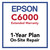 Epson C6000 One Year Onsite Warranty  EPPCWC6000S1