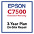 Epson TM-C7500 Extended Warranty On-Site Repair 3-Year Plan  EPPCWC7500S3