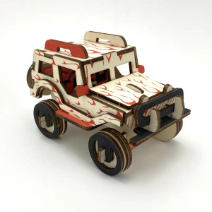Jeep - A-01 (3-D Wooden Puzzle)