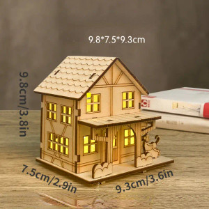 House – House with Dog (3-D Wooden Puzzle)