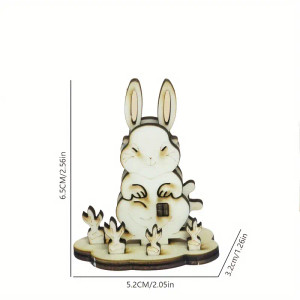 Farm Animals - Rabbit (3-D Wooden Puzzle)